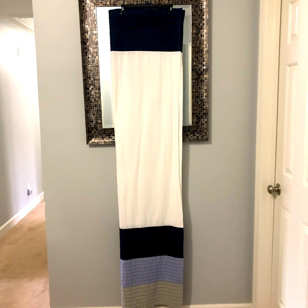 Donna Karan NY NWOT Shower Curtain with Rhinestone Hooks